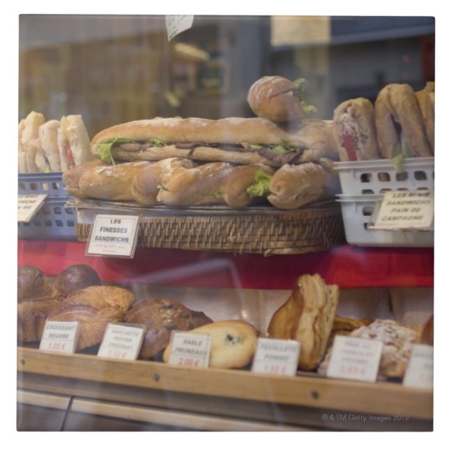 Azulejo De Cerámica Panadería en París (Frente)