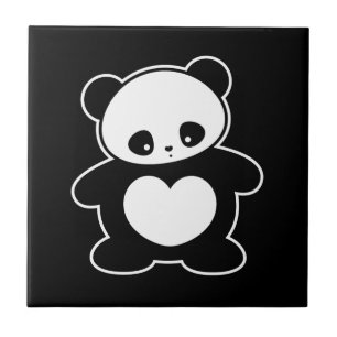 Azulejo De Cerámica Panda de Kawaii