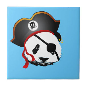 Azulejo De Cerámica Panda pirata