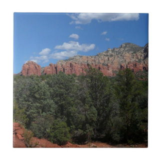 Azulejo De Cerámica Panorama de rocas rojas en Sedona Arizona