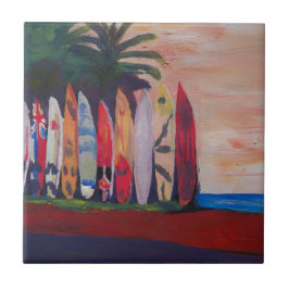 Azulejo De Cerámica Pared de la cerca del tablero de resaca en la