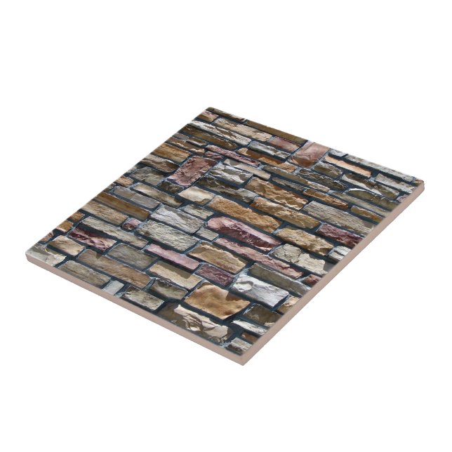 Azulejo De Cerámica Pared natural del edificio de la piedra de la (Lado)