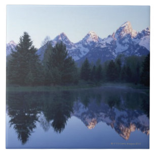 Azulejo De Cerámica Parque nacional magnífico de Teton, gama de Teton