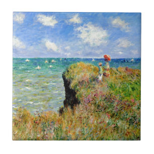 Azulejo De Cerámica Paseo de Claude Monet Clifftop