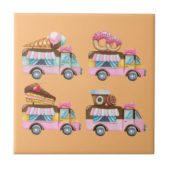 Azulejo De Cerámica Paseo dulce (Frente)