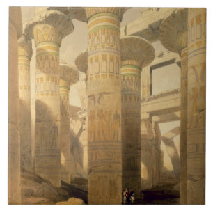 Azulejo De Cerámica Pasillo de columnas, Karnak, de "Egipto y de