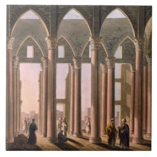 Azulejo De Cerámica Pasillo de José en el castillo de El Cairo, plate