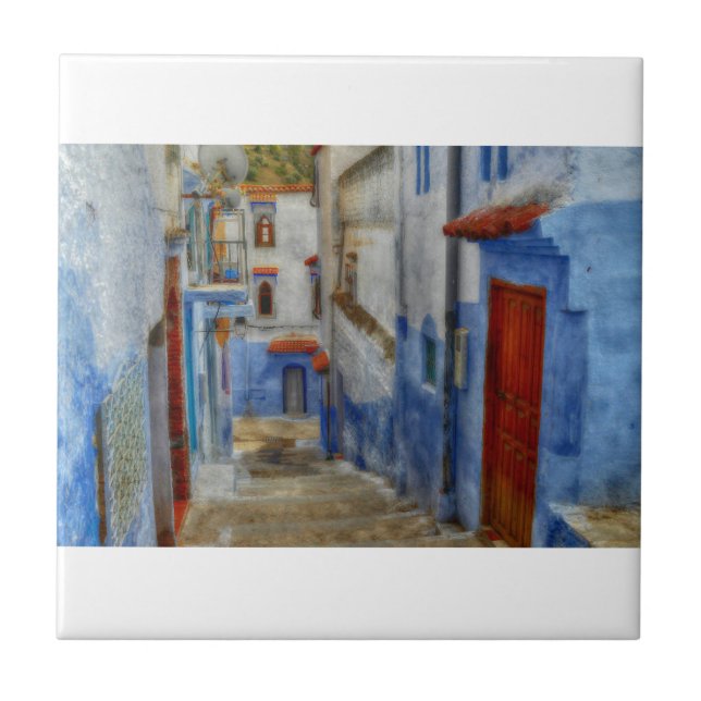 Azulejo De Cerámica Pasos de Santorini (Frente)