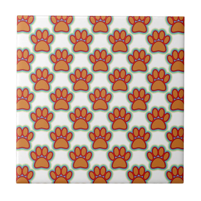 Azulejo De Cerámica Pasta de Cachorro (Frente)