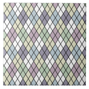 Azulejo De Cerámica Pastel Diamonds