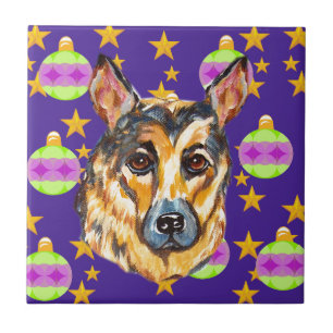 AZULEJO DE CERÁMICA PASTOR ALEMÁN