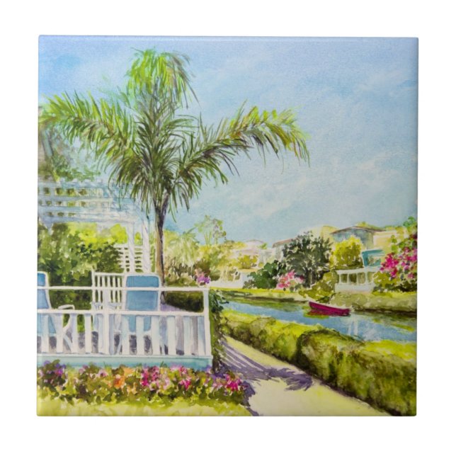 Azulejo De Cerámica Patio del canal (Frente)