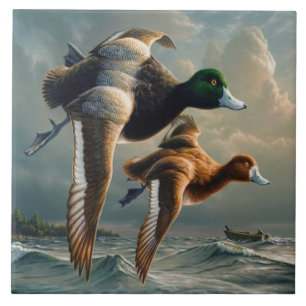 Azulejo De Cerámica Patos en vuelo