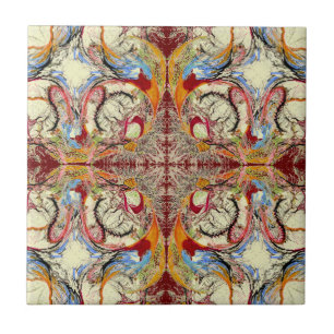 Azulejo De Cerámica Patrón abstracto dibujado a mano