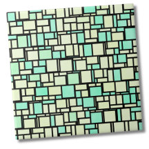 Patrón amarillo verde geométrico