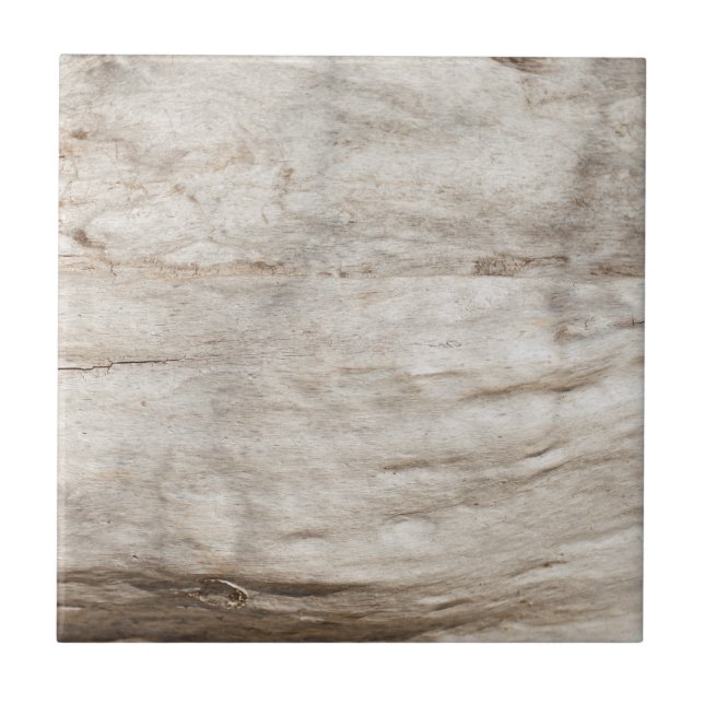 Azulejo De Cerámica Patrón antiguo de madera de roble blanco (Frente)