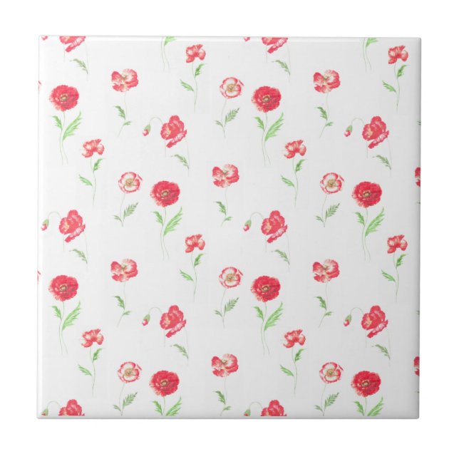 Azulejo De Cerámica Patrón de adornos salvajes (Frente)