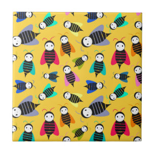 Azulejo De Cerámica patrón de animal de abejas