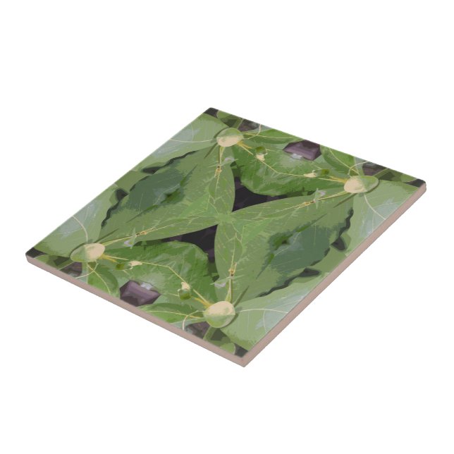 Azulejo De Cerámica Patrón de árbol de almendra (Lado)