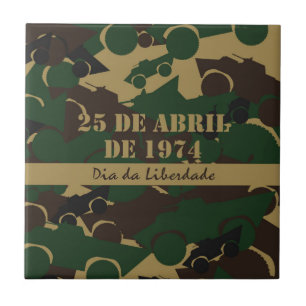 Azulejo De Cerámica Patrón de camuflaje de vehículos militares