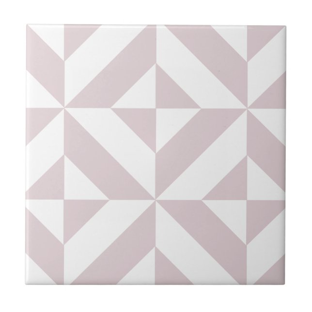 Azulejo De Cerámica Patrón de cubo de decúbito geométrico Lilac Purple (Frente)