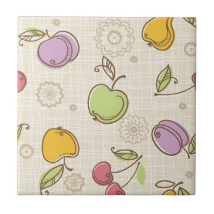 Azulejo De Cerámica Patrón de frutas