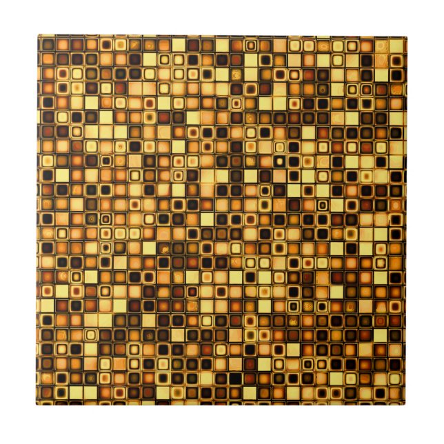 Azulejo De Cerámica Patrón de mosaicos de mosaico texturados de Terra  (Frente)
