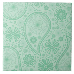 Azulejo De Cerámica Patrón de paisajes verde de fábrica