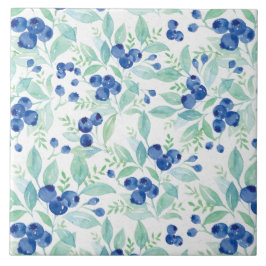 Azulejo De Cerámica Patrón de verano de verano de arándanos ruidosos