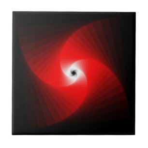 Azulejo De Cerámica Patrón fractal espiral