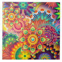 Patrón retro falso Resumen bohemio