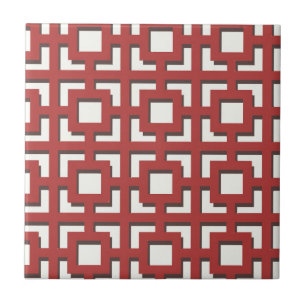 Azulejo De Cerámica Patrón rojo