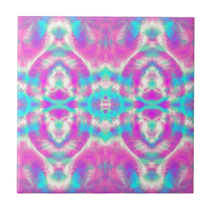 Azulejo De Cerámica Patrón rosa y azul de Guay