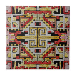 Azulejo De Cerámica Patrón tribal/étnico geométrico