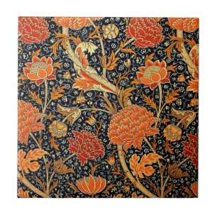 Azulejo De Cerámica Patrón William Morris - Grito