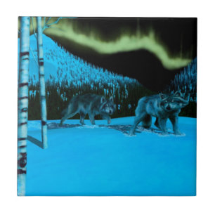 Azulejo De Cerámica Patrulla nocturna