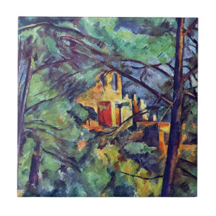 Azulejo De Cerámica Paul Cezanne - Chateau Noir El Castillo Negro