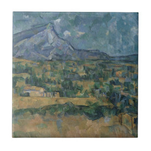 Azulejo De Cerámica Paul Cezanne el   Mont Sainte-Victoire