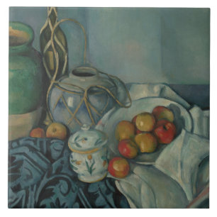 Azulejo De Cerámica Paul Cezanne - Todavía la vida con manzanas