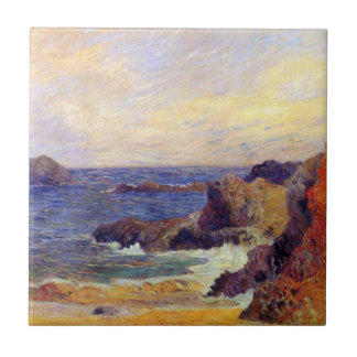 Azulejo De Cerámica Paul Gauguin - Costa rocosa Pintura de arte fino