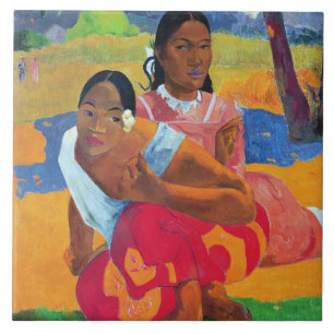 Azulejo De Cerámica Paul Gauguin el Nafea Faaipoipo (cuando está