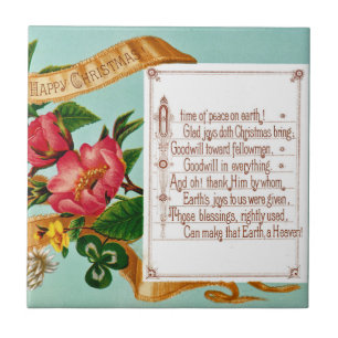 Azulejo De Cerámica Paz en la Tierra