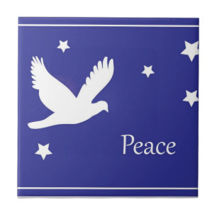 Azulejo De Cerámica Peace Dove