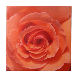 Azulejo De Cerámica Peach rosa cerámica de mosaico fotográfico