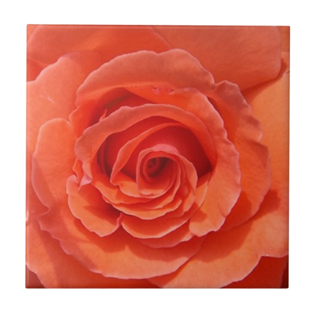 Azulejo De Cerámica Peach rosa cerámica de mosaico fotográfico (Frente)