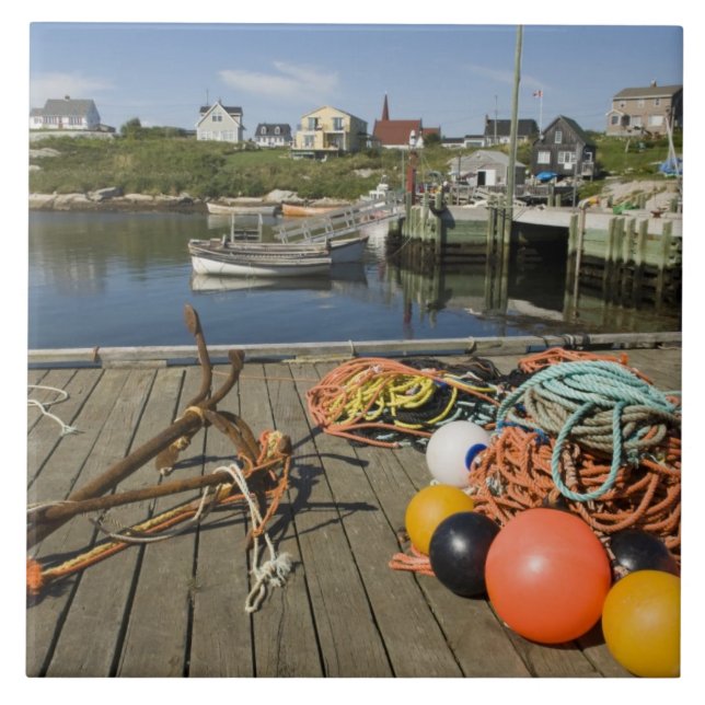 Azulejo De Cerámica Peggy's Cove, Nueva Escocia, Canadá 2 (Frente)