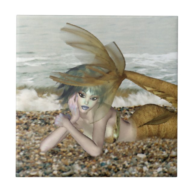 Azulejo De Cerámica Pensando en ti en mosaico (Frente)