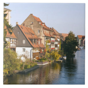 Azulejo De Cerámica Pequeña Venecia (Klein Venedig) y río Regnitz