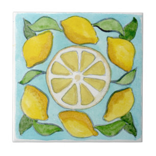 Azulejo de cerámica pequeño estilo siciliano “Limo