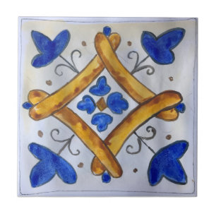 Azulejo de cerámica pequeño inspirado en Sicilia “